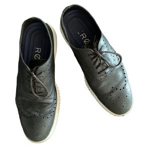 Cole Haan Zerogrand Wingtip Oxford Men’s Black Leather Shoes Size 10 C31534